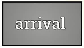 Advent  - Meaning: the arrival of a notable person or thing.