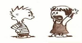 Squabble  - Meaning: a noisy quarrel about something trivial.