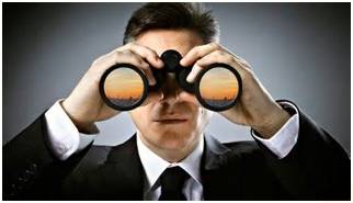 Hawk-eyed - Meaning: watching carefully; vigilant.