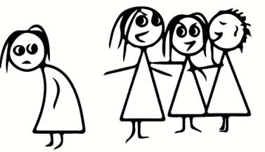 Ostracise  - Meaning: exclude from a society or group.