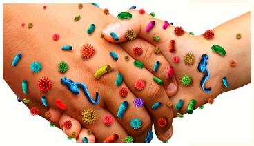 Communicable  - Meaning: (of a disease) able to be transmitted from one sufferer to another.