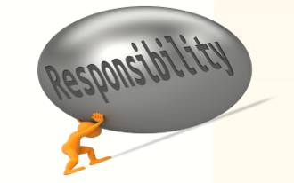 Saddle  - Meaning: burden someone with a difficult responsibility or task.