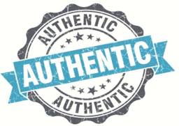 Veritable  - Meaning: Not counterfeit or copied; real