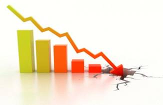 Plummet  - Meaning: To fall very quickly and suddenly.