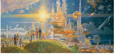 Utopia  - Meaning: An imaginary place or state in which everything is perfect.