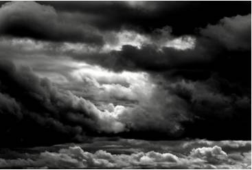 Ominous  - Meaning: Giving the worrying impression that something bad is going to happen; threateningly inauspicious.