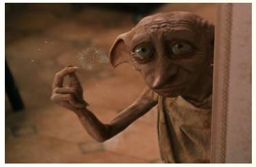 Hobgoblin  - Meaning: (in stories) a small, ugly creature that causes trouble.