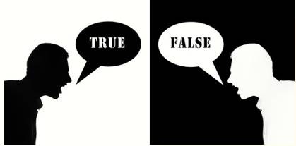 Contradict  - Meaning: Claim the opposite of a statement made by (someone).