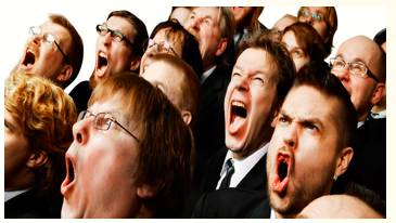 Vociferous  - Meaning: Expressing your opinions or feelings in a loud and confident way.