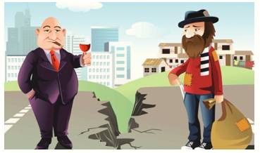 Chasm  - Meaning: A very big difference between two people or groups, for example because they have different attitudes.