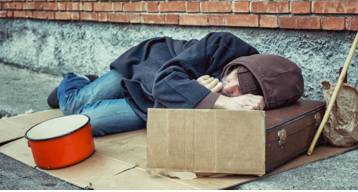 Destitute  - Meaning: Without money, food, a home, or possessions.