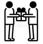 Proffer - To offer something to somebody.