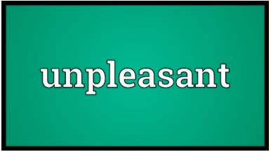 Jarring  - Meaning: Having an unpleasant or annoying effect.