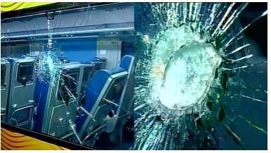 Vandalise - Meaning: To damage something, especially public property, deliberately and for no good reason.