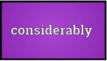 Materially  - Meaning: In a clear and definite or important way.