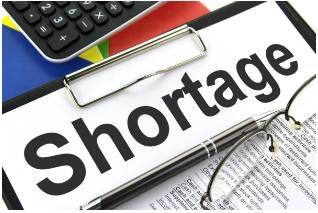 Deficit - Meaning: shortage.