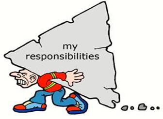 Onus  - Meaning: Something that is one's duty or responsibility.
