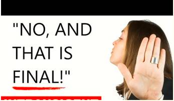 Intransigence  - Meaning- Refusal to change one's views or to agree about something.