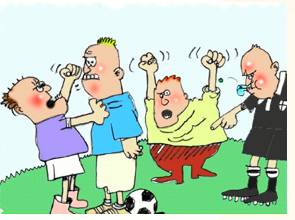 Bluster  - Meaning- To talk in an aggressive or threatening way, but with little effect.