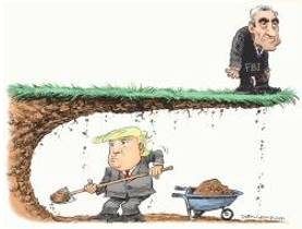 Undermine  - Meaning- To make something weaker at the base.