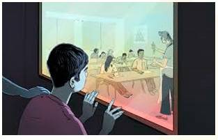 Seclusion - Meaning- The state of being private or of having little contact with other people.