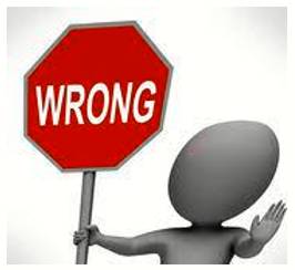 Erroneous  - Meaning- Not correct; based on wrong information.