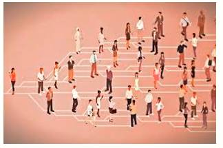 Percolate  - Meaning- Spread gradually through an area or group of people.