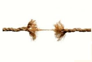 Unravel  - Meaning- To start to fail or no longer stay together as a whole.
