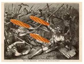Decimation  - Meaning- The act of severely damaging something or making something much weaker.