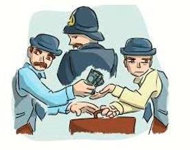 Malfeasance  - Meaning: The doing of a wrongful or illegal act, esp. by a public official.