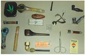 Paraphernalia  - Meaning- A large number of objects or personal possessions, especially the equipment that you need for a particular activity.