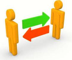 Reciprocate  - Meaning- To behave or feel towards somebody in the same way as they behave or feel towards you.