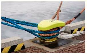 Moor  - Meaning- To attach a boat, ship, etc. to a fixed object or to the land with a rope, or anchor it.