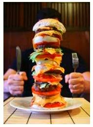 Gluttony  - Meaning- Habitual greed or excess in eating.