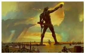Colossus  - Meaning- A person or thing of enormous size, importance, or ability.