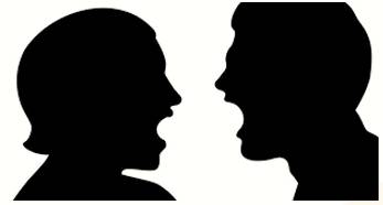 Altercation  - Meaning- A noisy argument or disagreement.