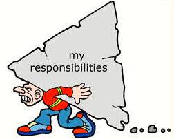 Onus  - Meaning- The responsibility for something.