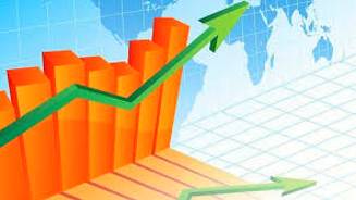 Mount  - Meaning- To increase gradually.