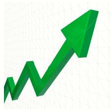 Uptick  - Meaning- A small increase or slight upward trend.