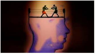 Dissonance  - Lack of agreement or harmony between people or things.