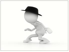 Stealth  - The fact of doing something in a quiet or secret way.
