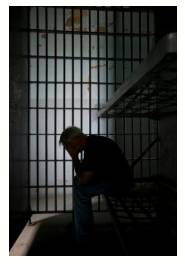 Incarceration  - The state of being confined in prison.