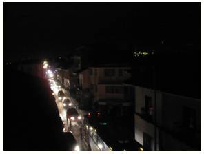 Outage  - A period when a power supply or other service is not available or when equipment is closed down.