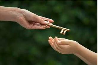 Bequeath  - Pass (something) on or leave (something) to someone else.