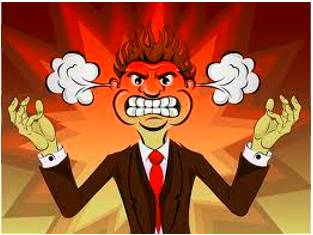 Fury  - Wild or violent anger.