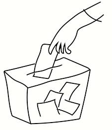 Suffrage  - The right to vote in political elections.