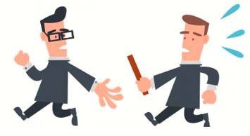 Delegate  - To give part of your work, power or authority to somebody in a lower position than you.