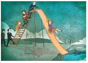 Complicit  - Involved with others in an activity that is unlawful or morally wrong.