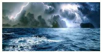Brew  - (of an unwelcome event or situation) begin to develop.