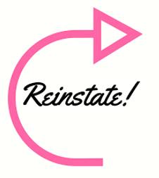 Reinstate  - Restore (someone or something) to their former position or state.